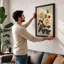 Chrysanthemum Study Botanical - Framed Print-1402551878-1402551930