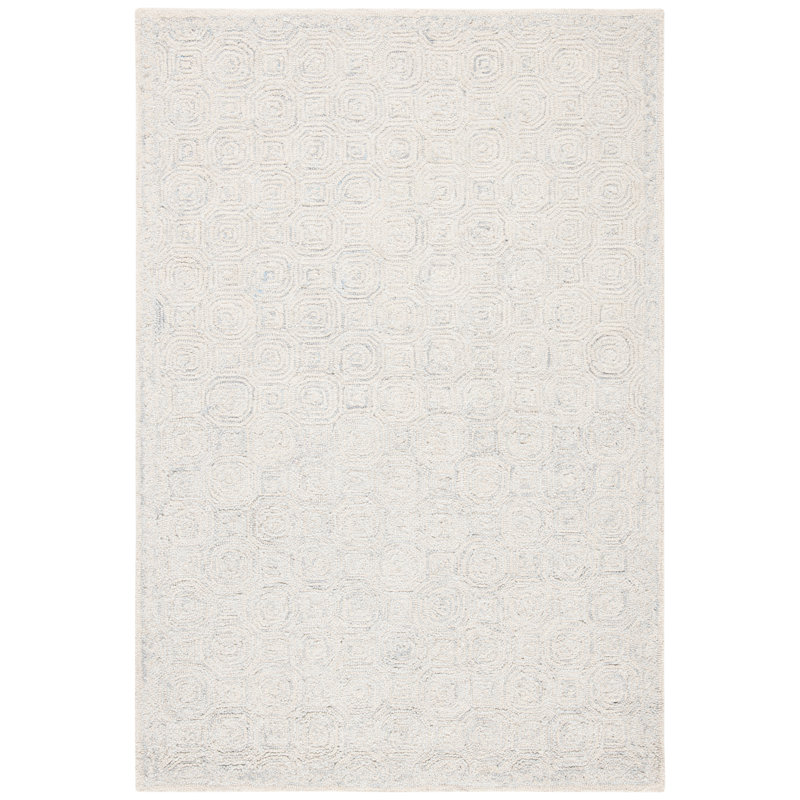 Geraint Hand Tufted Wool And Cotton With Latex Geometric Rug, Rectangle 2'3" x 5'