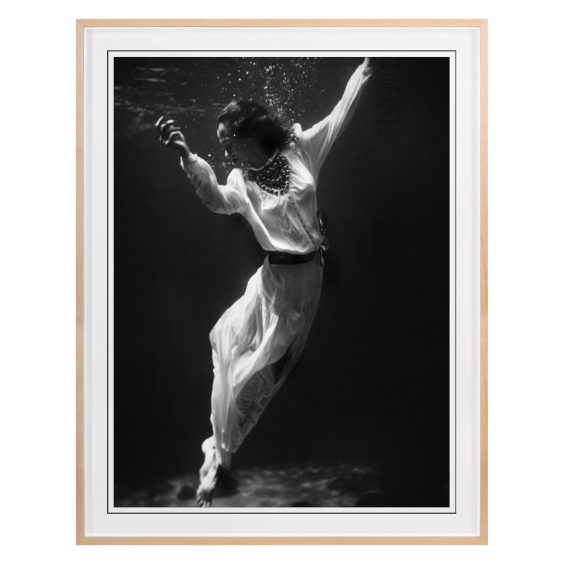 Floating 2 Print by Grand Archives, Maple Framed, 34" H x 27" W