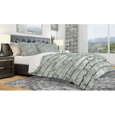 Ensemble de housse de couette designart briques