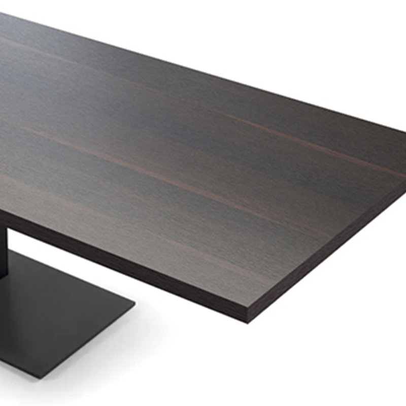 Bureau rectangulaire simple pour le bureau ou la maison, Wengé, H 29,53 po x l 70,87 po x P 35,43 po