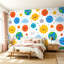 Peler et coller le papier peint, espace, planètes sans soudure, système solaire, soleil, étoiles météorites, griffonnage, art mural, auto-adhésif et amovible-130059931
