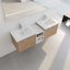 Meuble-lavabo double 59,22 po avec plateau en résine Taastrup-137242440