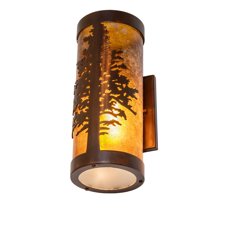 1 - Light Flush Mounted Sconce, Clear/Amber