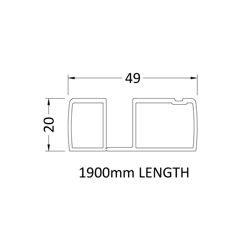 1900mm Profile Extension Kit