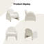 Delal  Upholstered  Boucle Armchair-1271571662