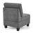 L Shape Modular Sectional Sofa,DIY Combination,Includes Three Single Chair ,Two Corner And Two Ottoman Chenille