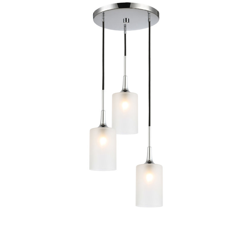 Shults 3 - Light Cluster Pendant, Chrome, Halogen