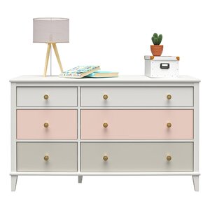 Little Seeds Monarch Hill Poppy 6 Drawer Double Dresser & Reviews | Wayfair