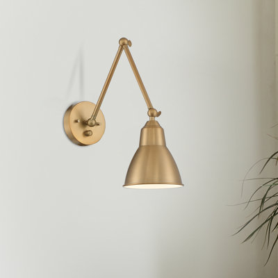 Bras pivotant avec une lumière à brancher