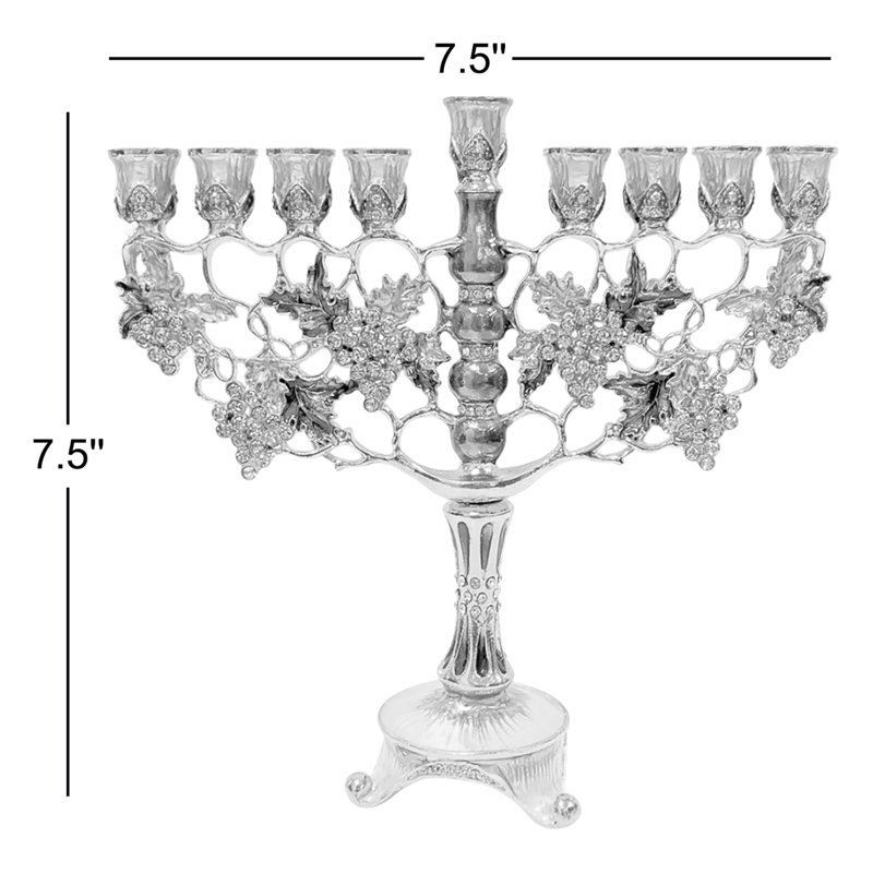 Pewter Menorah, Brown