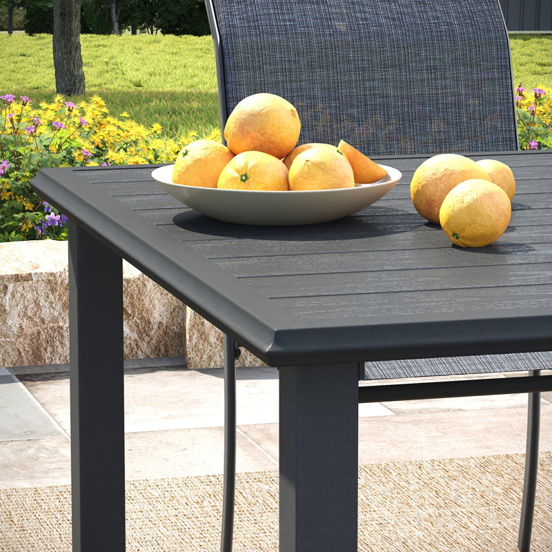Patio Dining Set, Gray