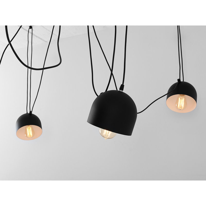 Allan 6 - Light Cluster Pendant, Black