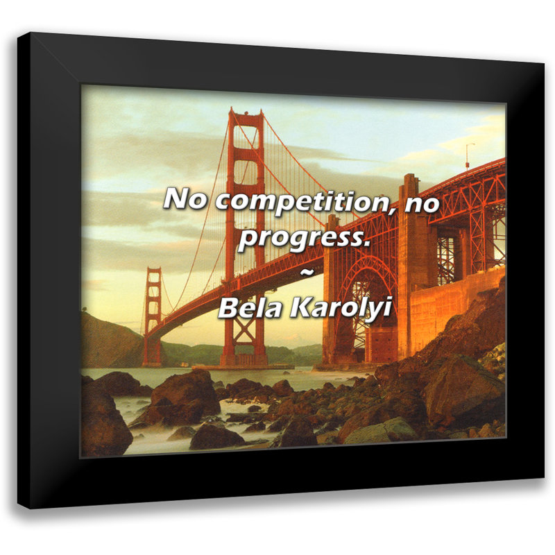 Bela Karolyi Quote: No competition, no progress.