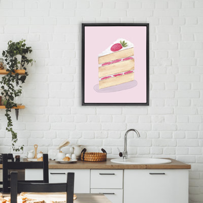 Cadre flottant Coquette Strawberry Cake, design par Nina Jacobs