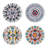 Mikasa Painted Medallion 6 In. Appetizer Plates