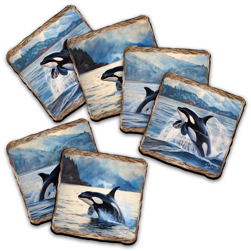 Napperon Playful Orcas