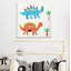 Jazon «Dino Duo», peinture sur toile tendue-407308595