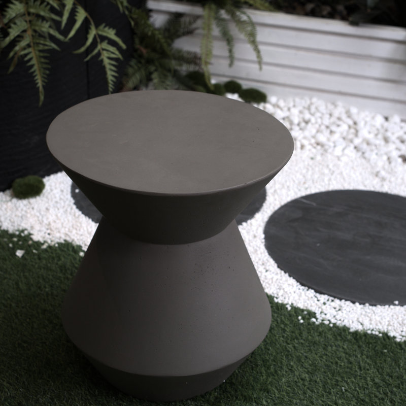 18.1" H Multi-functional Patio Side Table - Modern Faux Accent For Any Space And Easy To Clean
