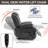 Dual Motor Infinite Position Up To 350 LBS Electric Medium Size Leatheraire Grey Power Lift Recliner Chair With 8-Point Vibration Massage And Lumbar Heating