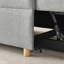 Fauteuil convertible convertible à dossier réglable avec canapé-lit et roulettes, tissu en lin moderne pour le salon pour les espaces restreints-131049490-131049492
