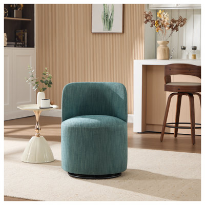Chaise demi-tonneau pivotante Mid-Century