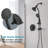 Wall Mounted,slide Bar Combo Rain Showerhead,dual Shower Head,rough-in Valve Included