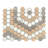 Eterna Hex 1" x 1" Glass Mosaic Floor and Wall Tile