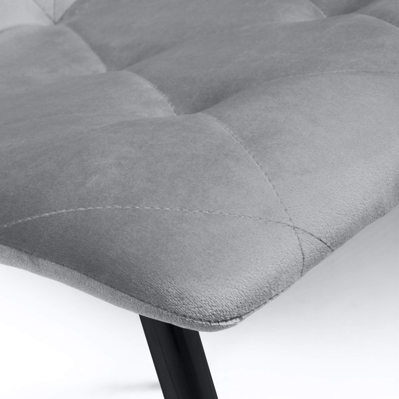 Dotyville 48cm H Upholstered Side Chair, Grey