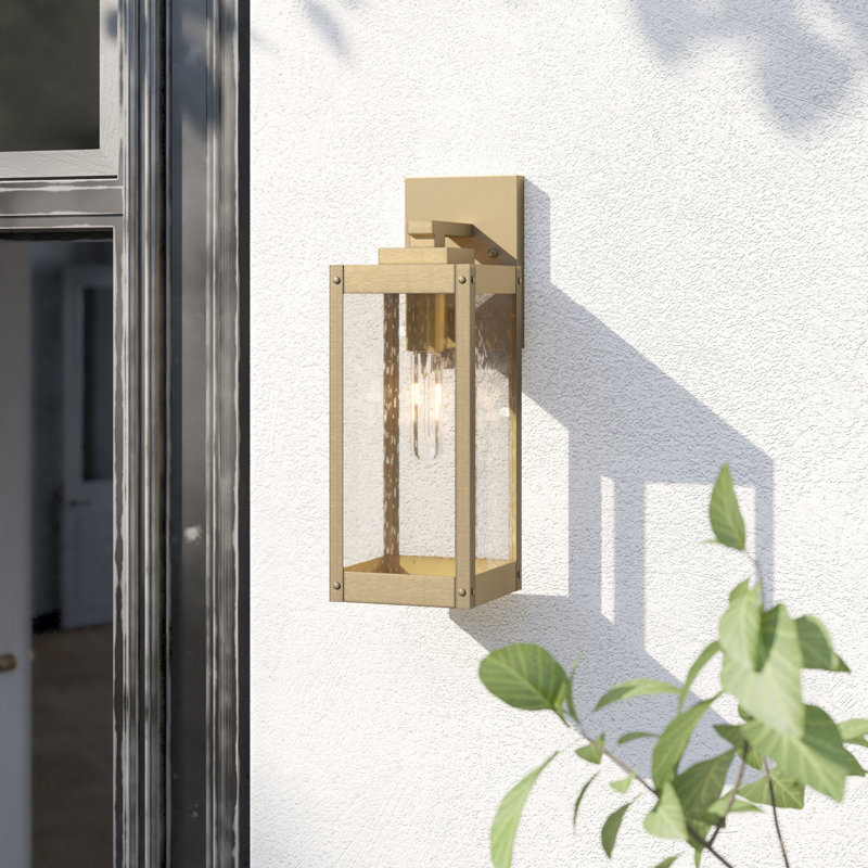 Palig Solid Brass Wall Light, 14.25" H x 5" W x 6.5" D