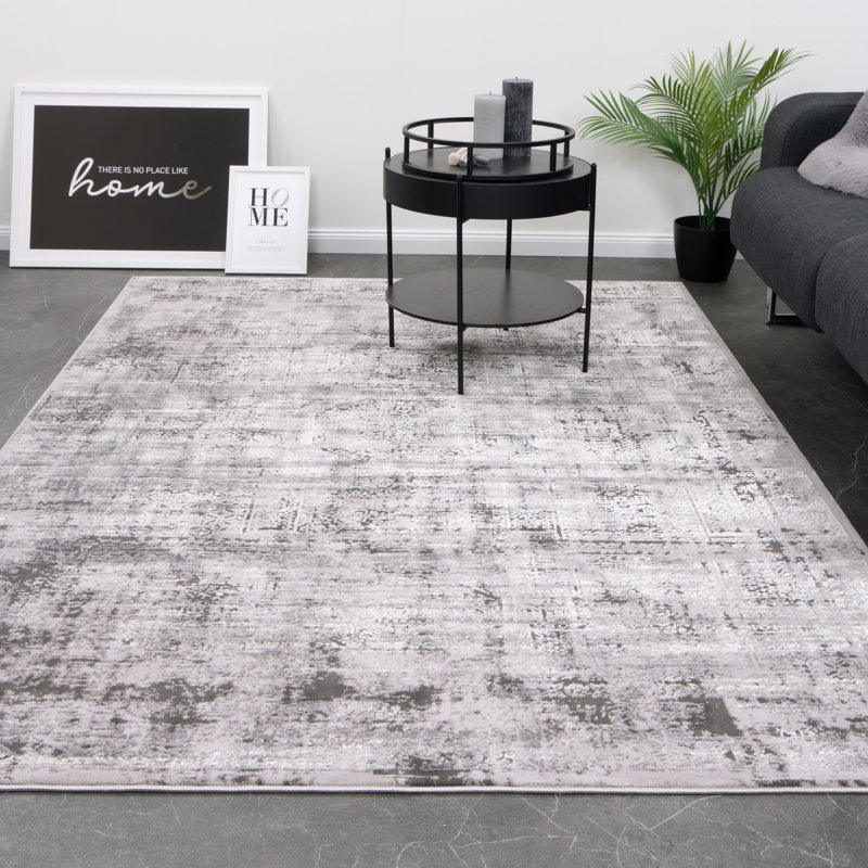 Vonville Abstract Area Rug, Rectangular 80 x 150cm