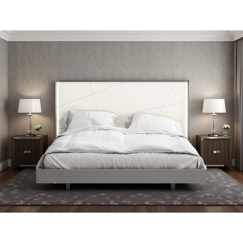 Lit plateforme tapissier Munich, Grand lit
