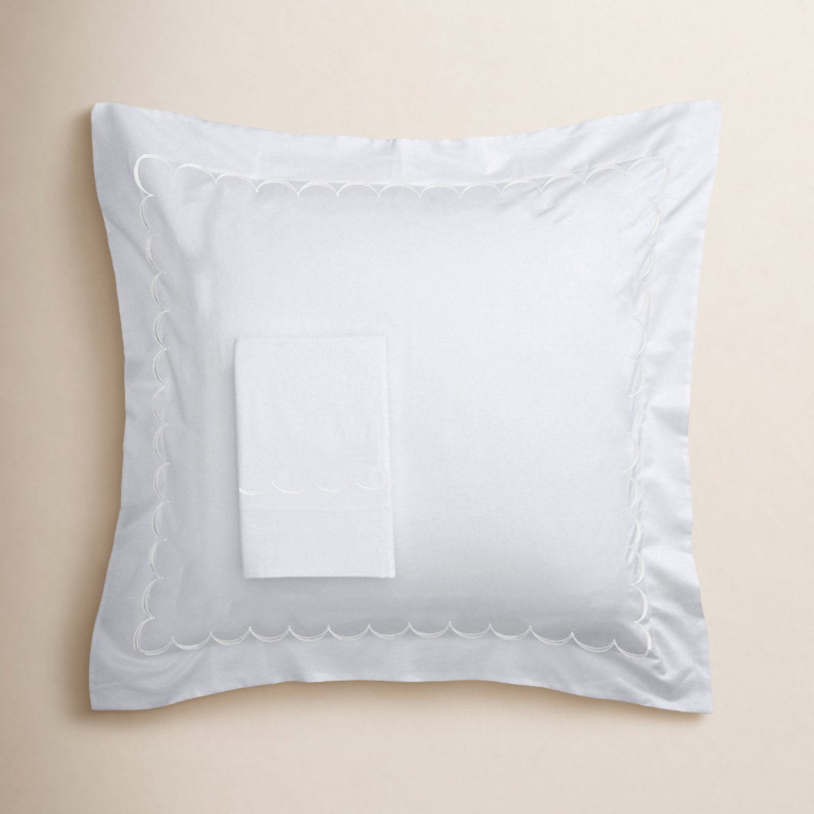 Bahati Cotton Shams, White