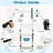 4-In-1 Bedside Commode Shower Wheelchair For Seniors And Disabled - Lockable Wheels, Detachable Bucket, Padded Seat And Armrests, Flip-Up Footrest, White-131132575