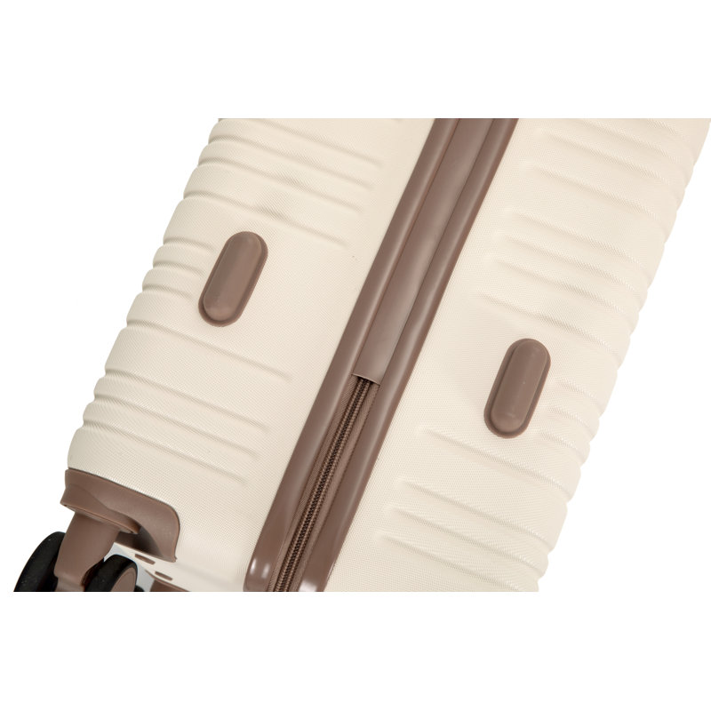 Ensemble de 5 pièces (20 "24" 28 + un sac de voyage et une trousse de toilette), ensemble de valises rigides à roulettes en ABS avec verrou TSA Valise de bagage à main Valise durable de couleur assortie