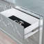 Commode 6 tiroirs avec miroir Metallic