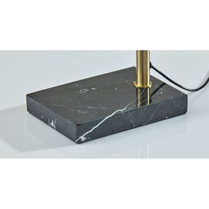 Cullen LED Desk Lamp w. Smart Switch, Antique Brass