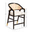 Royce 38" Tall Counter Stool, Black