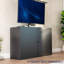 Meuble télé noir VIVO-124594236