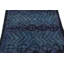 Vintage Swedish Rya Rug, Black And Blue Abstract Design - Rug & Kilim