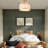 3-Light Semi-Flush Mounted Modern Ceiling Light for Bedroom