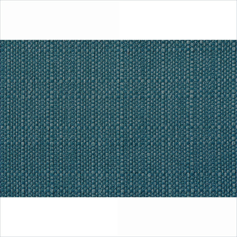 Fauteuil d'appoint capitonné riche en tissu texturé bleu riche de style Mid-Century, Blue