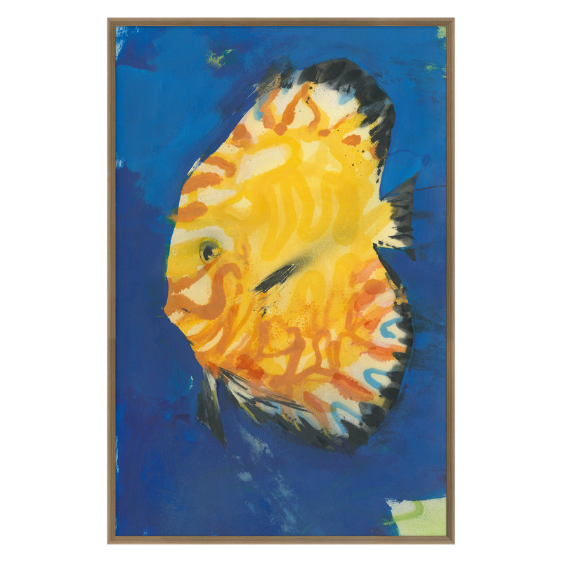 Life Aquatic 4 Print by PC Ngo, Gold, 30" H x 20" W