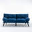 Modern 2 Seater Navy Blue Bed With Soft And Smooth Cover, Adjustable Comfortable 2 , For Living Areas-712096112-694387968