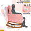 Chaise berçante en bois massif EROMMY-103404979