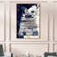 Pensées bleues profondes - Impression sur toile-51240092-51240095