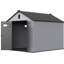 Remise de jardin 8 po x 10 pi en plastique - et la cour durable offrent un espace supplémentaire