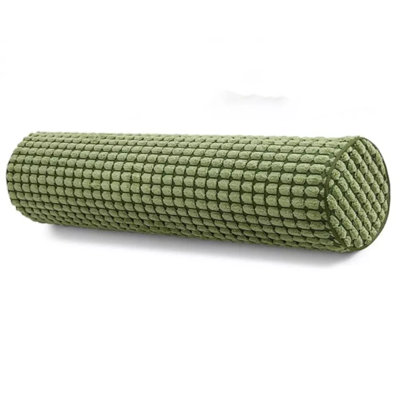 Cylinder Neck Pillow Memory Foam Plush Dot Cervical Pillow For Neck Pain Relief