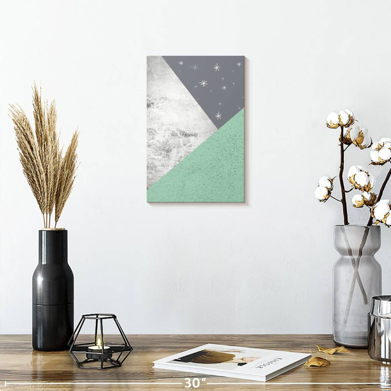 Avery Mint Green Mountains II, 12" H x 8" W
