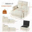 Chaise surdimensionnée avec repose-pieds avec rangement-389592260